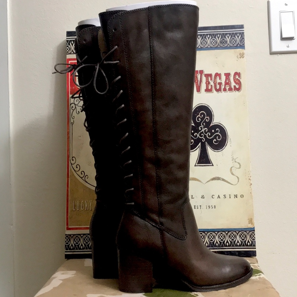 Sofft Leather Lace Up Boots